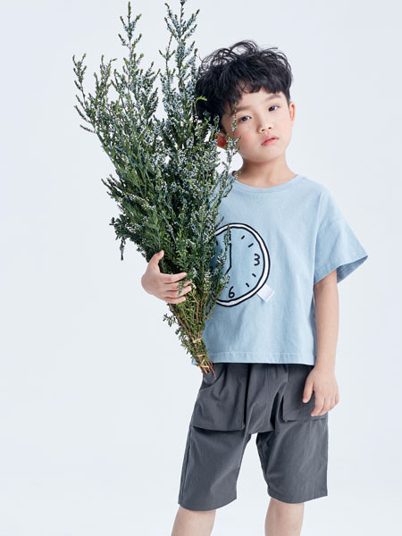 DIZAI童装品牌2019春夏短袖T恤印花时尚韩版半袖上衣
