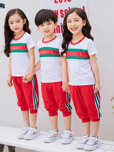 奇奇熊童装品牌2019春夏韩版短袖中裤运动套装