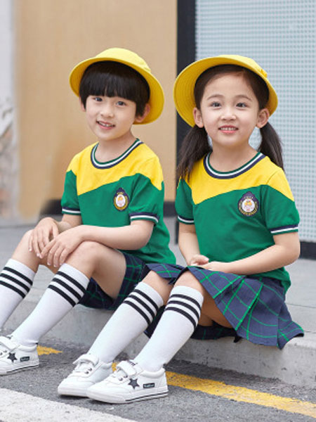 奇奇熊童装品牌2019春夏学院风小学生校服六一儿童节合唱服