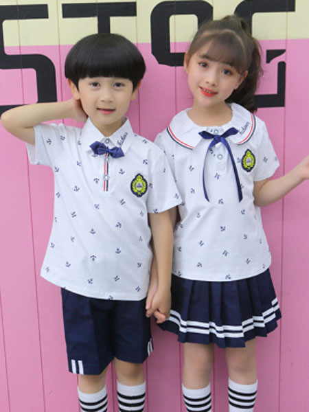奇奇熊童装品牌2019春夏学院风儿童运动服