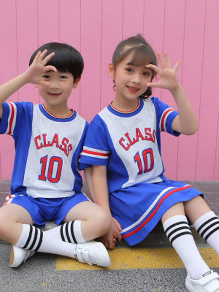 童装品牌2019春夏班服篮球服运动服亲子活动演出套装