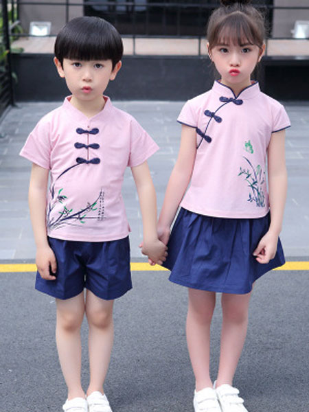 童装品牌2019春夏中国风校服班服演出服