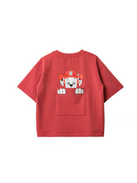 童装品牌2019春夏中大童短袖T恤卡通可爱男童