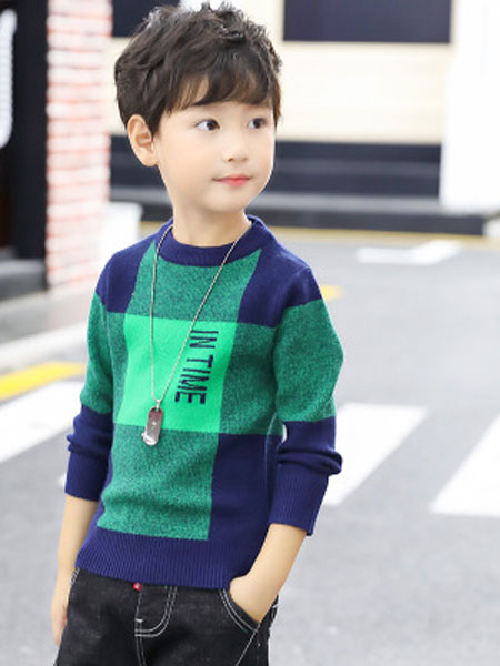 童装品牌2019秋冬韩版加厚套头打底衫儿童装针织衫