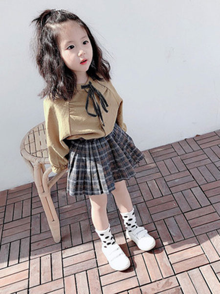童装品牌2019春夏韩版女童宝宝半身裙洋气潮范格子裙