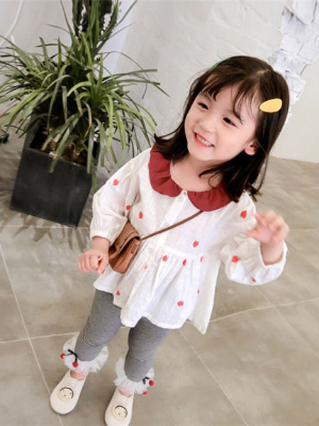 童装品牌2019春夏韩版女童公主裙洋气长袖儿童裙子