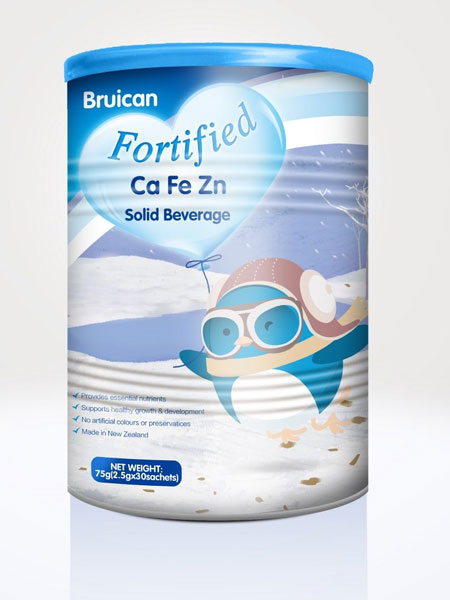 倍瑞可Bruican婴儿食品2019强化钙铁锌固体饮料