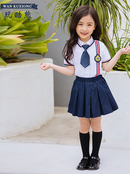 玩酷熊童裝品牌2019春夏學院風小學生校服