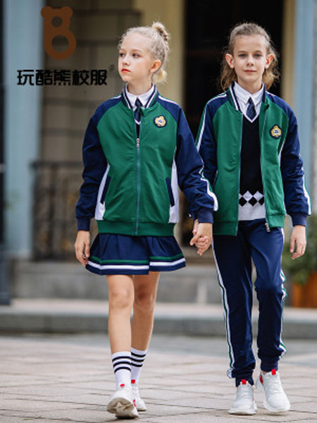 玩酷熊童装品牌2019秋冬运动服套装小学生童装