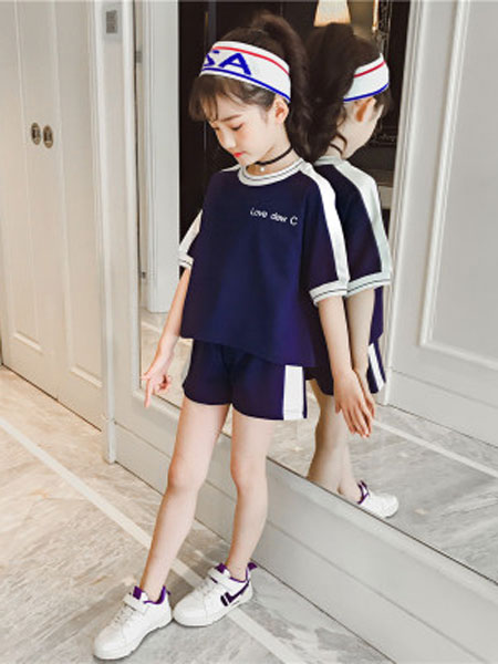 JUZITIGE/桔子虎童装品牌2019春夏韩版休闲两件套装