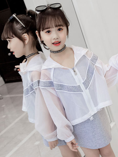 JUZITIGE/桔子虎童装品牌2019春夏背心裙防晒外套两件套