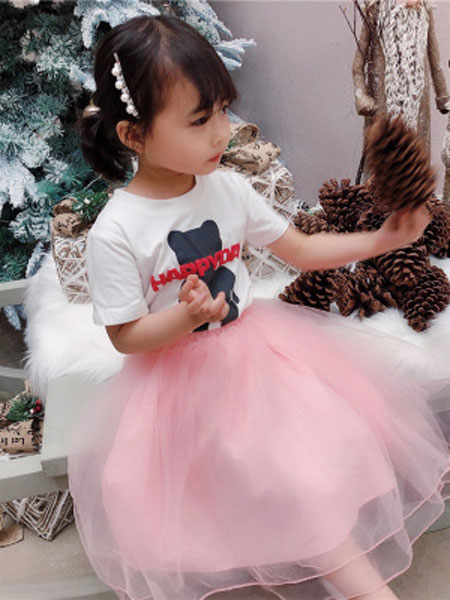 UNIBABY童装品牌2019春夏蓬蓬纱裙童裙半身裙