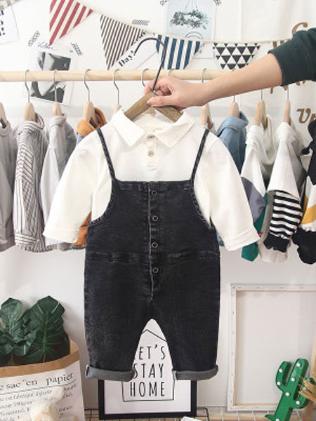 童装品牌2019春夏背带裤韩版洋气两件套潮