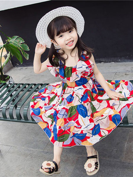 童装品牌2019春夏波西米亚裙子