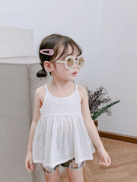 童装品牌2019春夏 韩版2色女童裙衫上衣