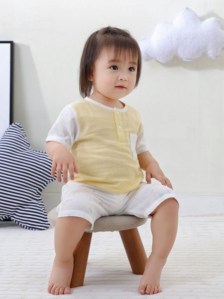 童装品牌2019春季短袖+短裤家居服套装儿童睡衣