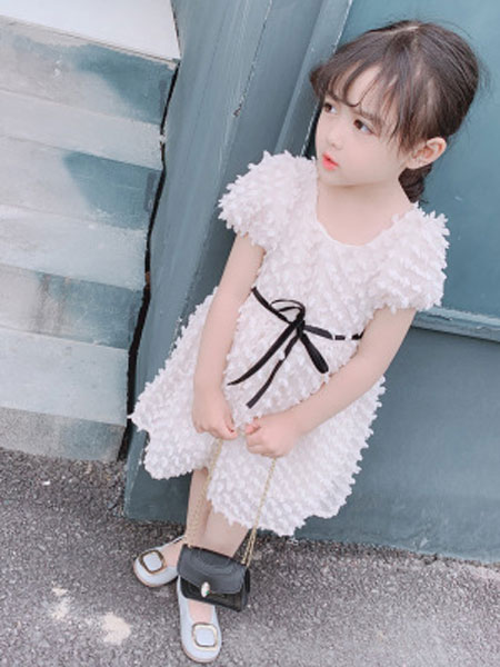 如愿童话童装品牌2019春夏洋气公主裙系绳裙气质
