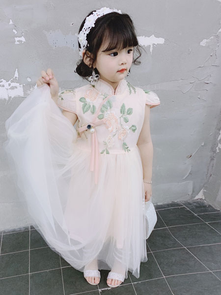 童装品牌2019春夏洋气连衣纱裙