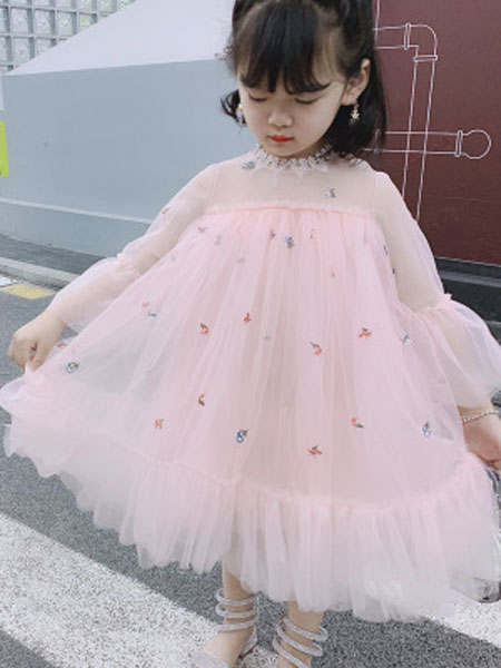 童装品牌2019春夏刺绣公主裙