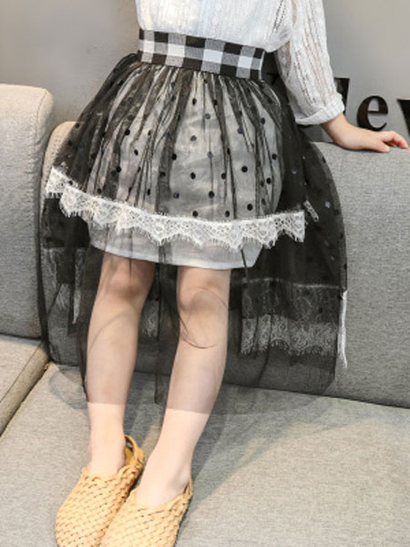 童装品牌2019春夏时髦女童半身裙纱裙蛋糕裙
