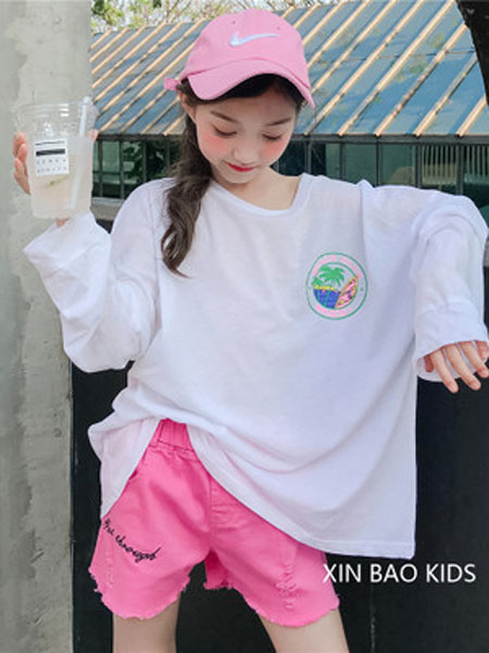 童装品牌2019春夏套头款短袖T恤衫