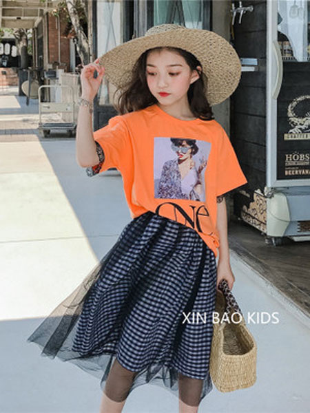 童装品牌2019春夏套头短袖T恤衫