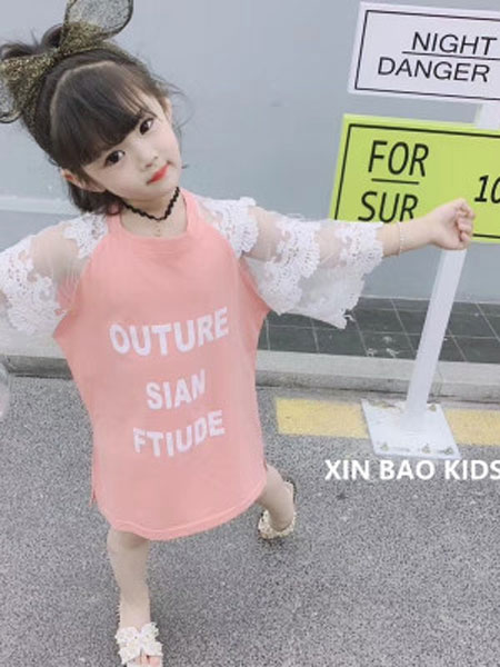 童装品牌2019春夏字母短袖T恤衫