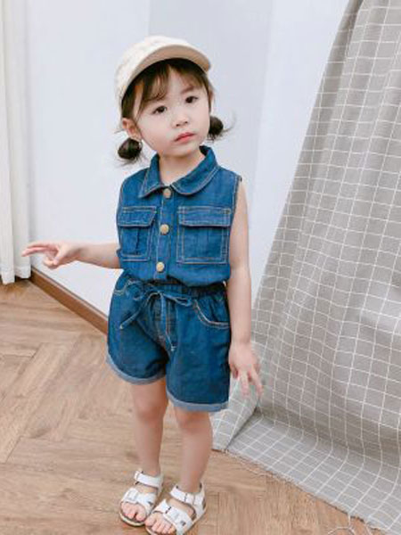 童装品牌2019春夏韩版牛仔两件套