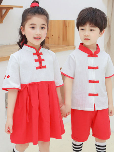 童装品牌2019春夏时尚中国风短袖园服
