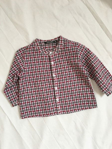 TREEBIBI童装品牌2019春季三色格子衬衫