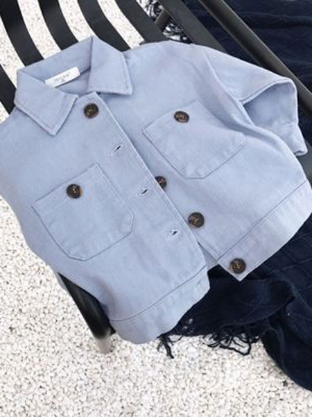 TREEBIBI童装品牌2019春季夹克四色韩版休闲棉布童外套
