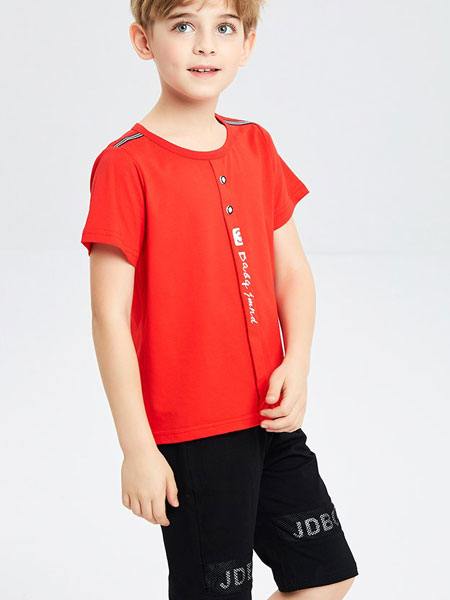 童装品牌2019春夏红色T恤