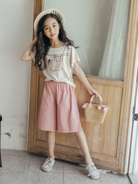 honeecool童装品牌2019春夏韩版运动两件套