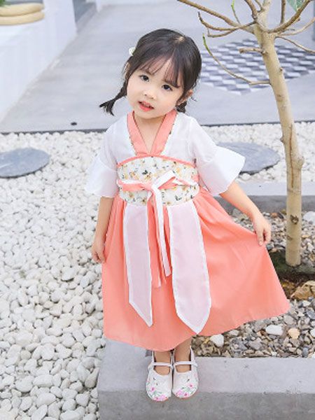 童装品牌2019春夏中国风童装雪纺齐胸襦裙