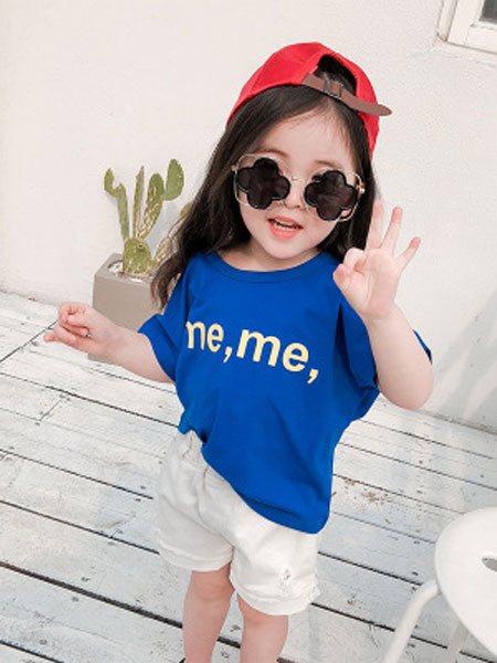 童装品牌2019春夏韩版休闲儿童短袖T恤女宝宝打底衫