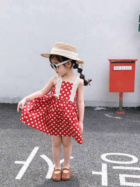 童装品牌2019春夏超洋气公主吊带裙