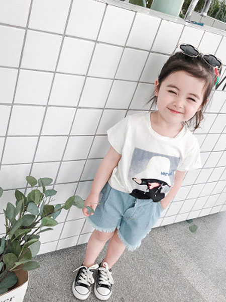 豹纹兔童装品牌2019春夏短袖T恤韩版儿童宝宝休闲洋气上衣