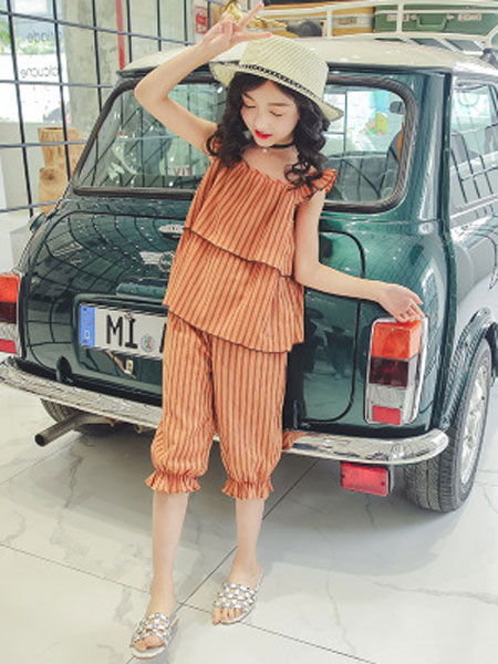 童装品牌2019春夏韩版休闲两件套