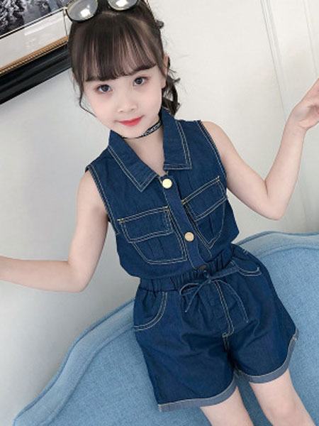 童装品牌2019春夏中大童韩版时尚两件套