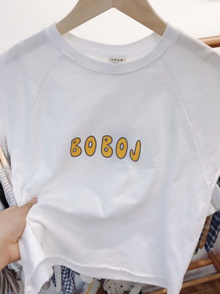 小米羊童装品牌2019春夏韩版男童纯棉无袖T恤