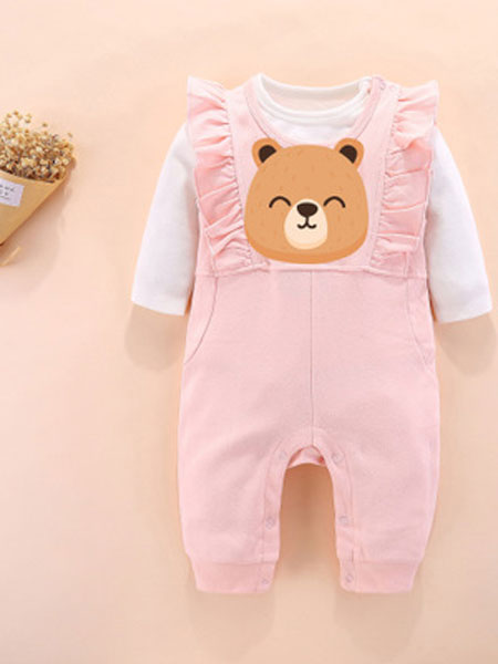 特酷熊童装品牌2019春季婴儿连体爬服