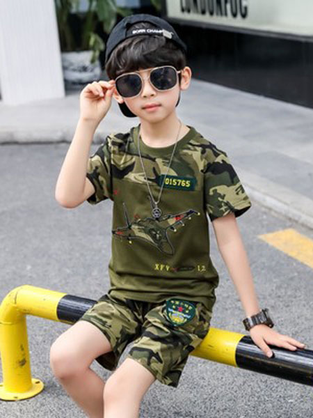 童装品牌2019春夏韩版两件套男孩休闲潮衣