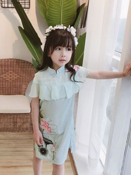 MINI MOON童装品牌2019春夏女童连衣裙