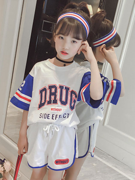 童装品牌2019春夏时尚洋气两件套装