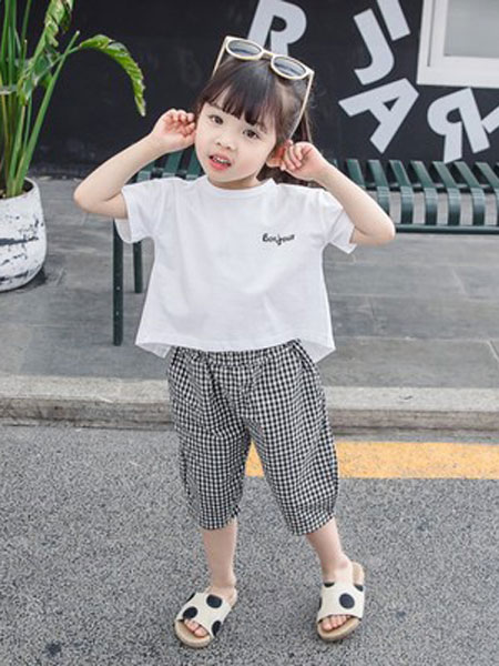 喆思喆童装品牌2019春夏韩版时尚洋气件套套装