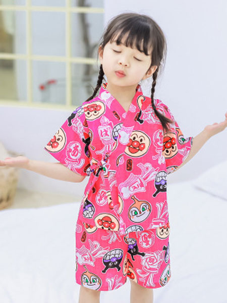 童装品牌2019春夏面包超人家居服套装