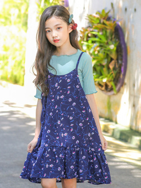 童装品牌2019春季时尚洋气连衣裙