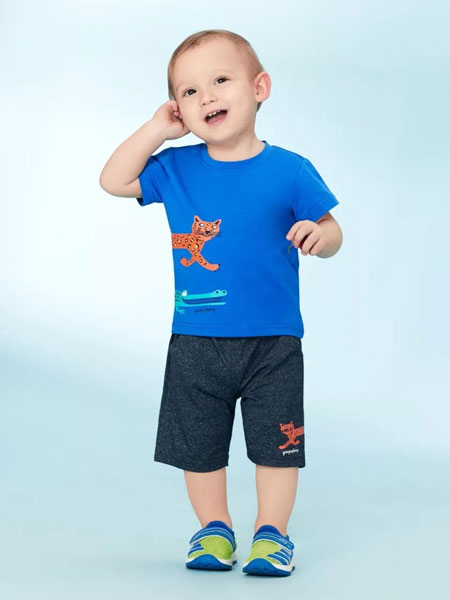 婴姿坊yingzifan童装品牌2019春夏纯棉儿童体恤短袖上衣 短袖T恤