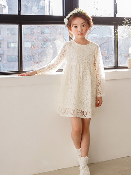 童装品牌2019春夏新款韩版公主裙子蕾丝连衣裙