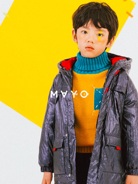 五月童品 mayosimple童装品牌2019秋冬新款保暖修身加厚韩版宽松外套